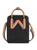 FJÄLLRÄVEN Kanken Rainbow Sling - Umhängetasche 20 cm (black-rainbow pattern) in black-rainbow pattern