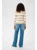 Kaffe Strickpullover KAlizza Regular fit in Feather G. M/Chalk Wide Stripe