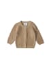 Stellou & friends Gerippter Strick-Cardigan in beige