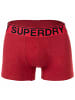 Superdry Boxershort 3er Pack in Rot/Schwarz/Grau