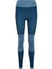 Hummel Sportleggings "Clea Seamless Mid Waist Tights" in Blau