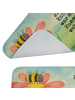 Mr. & Mrs. Panda Badezimmerteppich Hummel Blume Design mit Spruch in Weiß