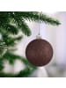 relaxdays 30-tlg. Weihnachtskugeln Set in Braun