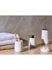 Beliani 4-tlg Badezimmer-Zubehör SUCHES in Weiß/Silber