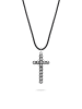 Rebel & Rose Kette The Studs Cross in silber