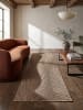 KADIMA DESIGN Läufer Floral flachgewebt pflegeleicht Wohnzimmer Flur Esszimmer in Natur