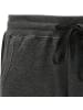 Erwin Müller Interlock-Jersey Freizeithose, kurz in anthrazit meliert-schwarz