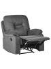 Beliani Sessel BERGEN in Grau/Schwarz - (W) 90 x (H) 101 x (L) 72 cm