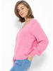 SASSYCLASSY Oversize Strick-Pullover in Pink