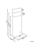 Beliani Handtuchständer MELINCUE in Silber - (W) 40 x (H) 87 x (L) 35 cm