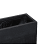 Beliani Outdoor Blumentopf THIMENA in Schwarz - (W) 80 x (H) 92 x (L) 30 cm