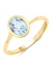 Rafaela Donata Ring aus Sterling Silber mit Blautopas in gelbgold