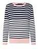 Betty Barclay Feinstrickpullover mit Rundhalsausschnitt in Patch Dark Blue/Rosé