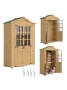 Outsunny Geräteschuppen in Braun 128L x 57,5B x 197H cm