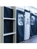 Homestyle4u Hochbett 90x200 mit Vorhang, Rutsche und Tunnel in Weiß Pirat
