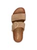 Tamaris WIDE FIT Pantolette in CAMEL SUEDE