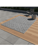 KADIMA DESIGN Teppich Outdoor Waschbar Skandinavisch CORTINA Strapazierfähig Balkon in Grau