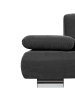 58 aufm Kessel SOFA 2-Sitzer Kaye Bezug Veloursstoff Metallfuß verchromt / anthrazit