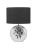Beliani Tischleuchten NASVA in Silber/Schwarz - (W) 35 x (H) 51 x (L) 35 cm