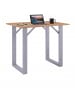 VCM  Holz Bartisch Stehtisch Tisch Tresen Xona 110x50cm in Silber / Honig-Eiche