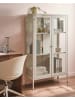 Beliani Vitrine NASH in Beige - (W) 90 x (H) 150 x (L) 35 cm