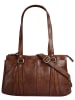 SPIKES & SPARROW Handtasche echt Leder in cognac