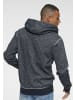 H.I.S. Kapuzensweatjacke in marine-meliert