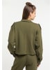 myMo Damen Sweatjacke in Oliv