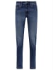 Mavi Jeans Jeans Skinny Fit Dunkle Waschung 5-Pocket Reißverschluss in Blau