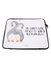 Mr. & Mrs. Panda Notebook Tasche Pinguine Kuscheln mit Spruch in Weiß