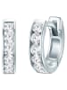 Trilani Creolen Sterling Silber Zirkonia in silber