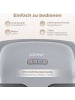 COSTWAY Shiatsu Fußmassagegerät mit Wärmefunktion in Grau