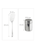 relaxdays Auflaufform Set 3 teilig in Silber