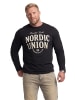 Men Plus Kurzarm T-Shirt in schwarz