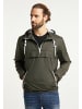 DreiMaster Herren Schlupfjacke in Dunkeloliv