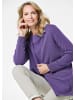 GOLDNER Langarm Feinstrick-Cardigan in lila