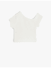 KOTON T-shirt in Ekru