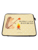 Mr. & Mrs. Panda Laptop Tasche Igel Grillen mit Spruch in Gelb Pastell