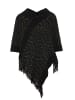 VIRITA Women Poncho in Schwarz