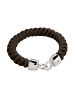 KUZZOI Armband 925 Sterling Silber in Braun