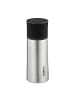 relaxdays Edelstahl-Trinkflasche in Silber - 300 ml