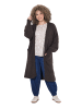 Ulla Popken Strickjacke in mahagoni
