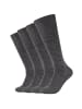 camano Kniestrümpfe 4er Pack ca-soft in Grau melange