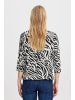 Fransa T-shirt FRFLORA Regular fit in Black Birch AOP AO24 02C