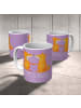 Mr. & Mrs. Panda Tasse Hochzeit Liebe mit Spruch in Lavendeltraum
