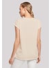 F4NT4STIC Extended Shoulder T-Shirt Weihnachten Dont Count Candy in Whitesand