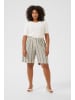 KAFFE curve Shorts KCmille Regular fit in Moonstruck / Black Stripe