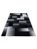 KADIMA DESIGN Teppich Kurzflor Abstrakt Karo Polypropylen saugroboter Wohnzimmer