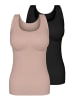 Sassa 2er Pack BH-Shirt mit herausnehmbaren Pads in black-nude