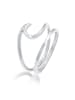 Elli Ring 925 Sterling Silber Wellen, Ring Set in Silber